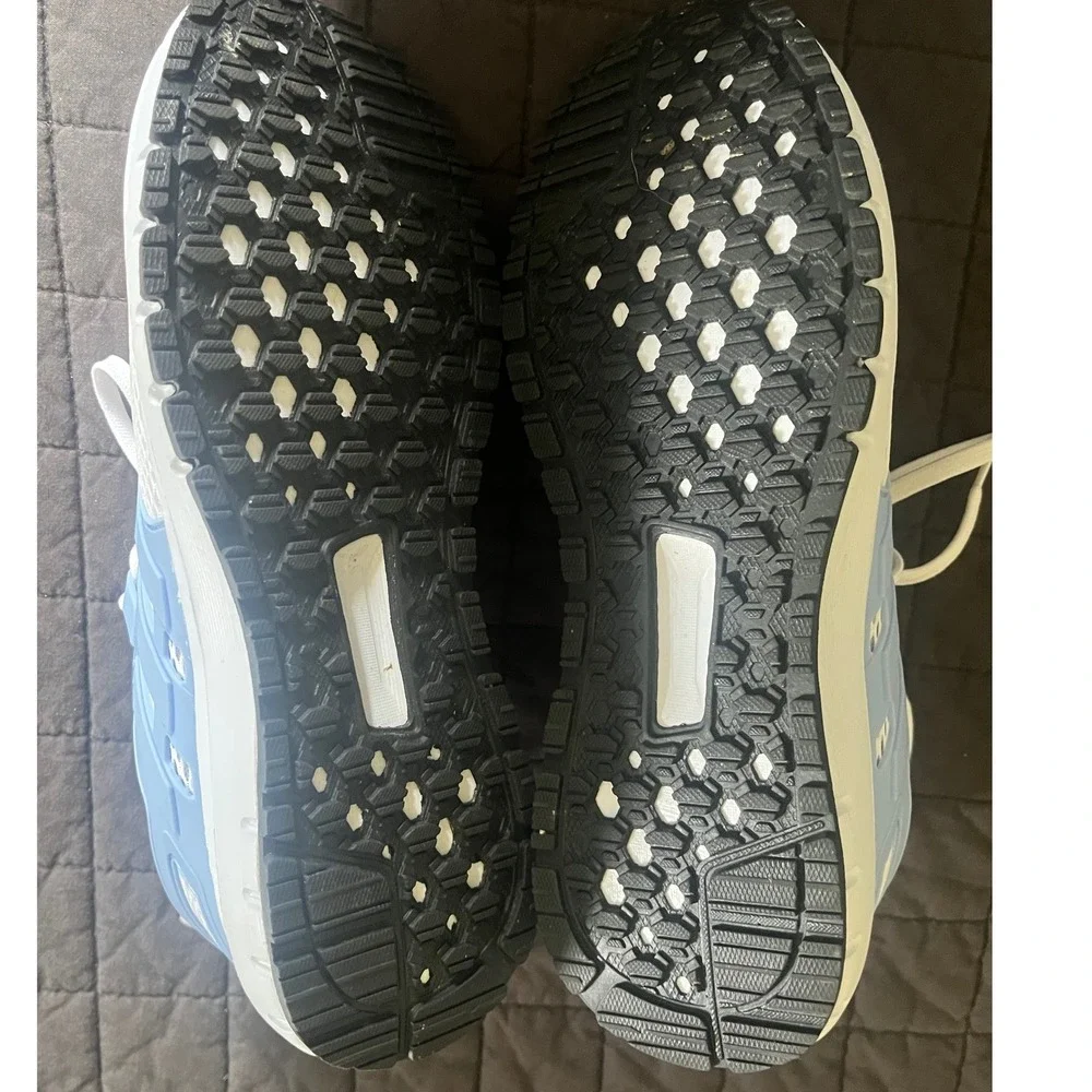 Adidas Energy Cloud Running Shoes White Light Blue Womens Sneakers Activewear